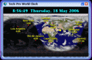 Tech-Pro World Clock screenshot